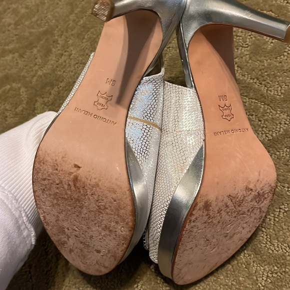 Antonio Melani silver sling back heels - Picture 4 of 6